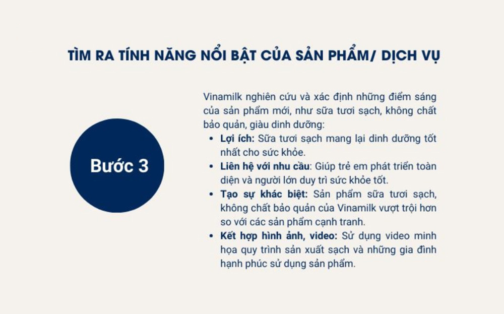 3. Xác định tính năng nổi bật của sản phẩm/dịch vụ