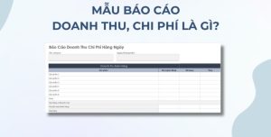 Top 5 Mẫu Báo Cáo Doanh Thu Gọn Gàng Chi Tiết